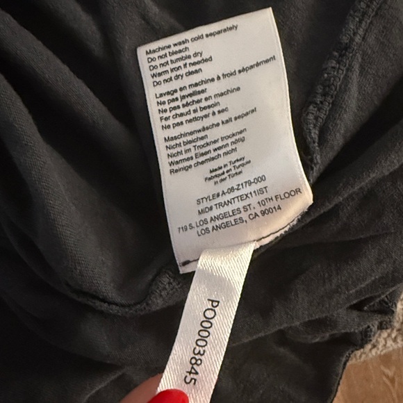 Anine Bing Black Tee with Orange Graphic - Picture 4 of 4